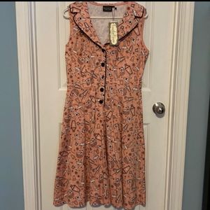 NWT Voodoo Vixen Cocktail Print Dress